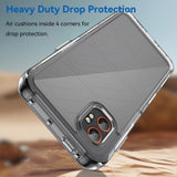 EIDERWOOD Samsung Galaxy Xcover 7 Pro 2-i-1 Set Flexibelt Plast Skal med Härdat Glas Skärmskydd - Genomskinlig