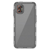 EIDERWOOD Samsung Galaxy Xcover 7 Pro 2-i-1 Set Flexibelt Plast Skal med Härdat Glas Skärmskydd - Genomskinlig