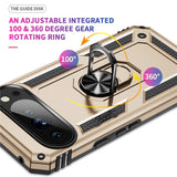 EIDERWOOD Google Pixel 10 Pro XL Hybrid Hantverkar Skal m. 360 Roterbart Ställ - Guld