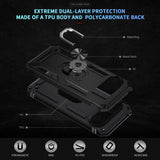 EIDERWOOD Google Pixel 10 / 10 Pro Hantverkar Baksideskal med 360° roterbart stativ - Svart