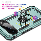 EIDERWOOD Google Pixel 10 / 10 Pro Hantverkare Skal med 360 Graders Roterbart Stativ - Grön