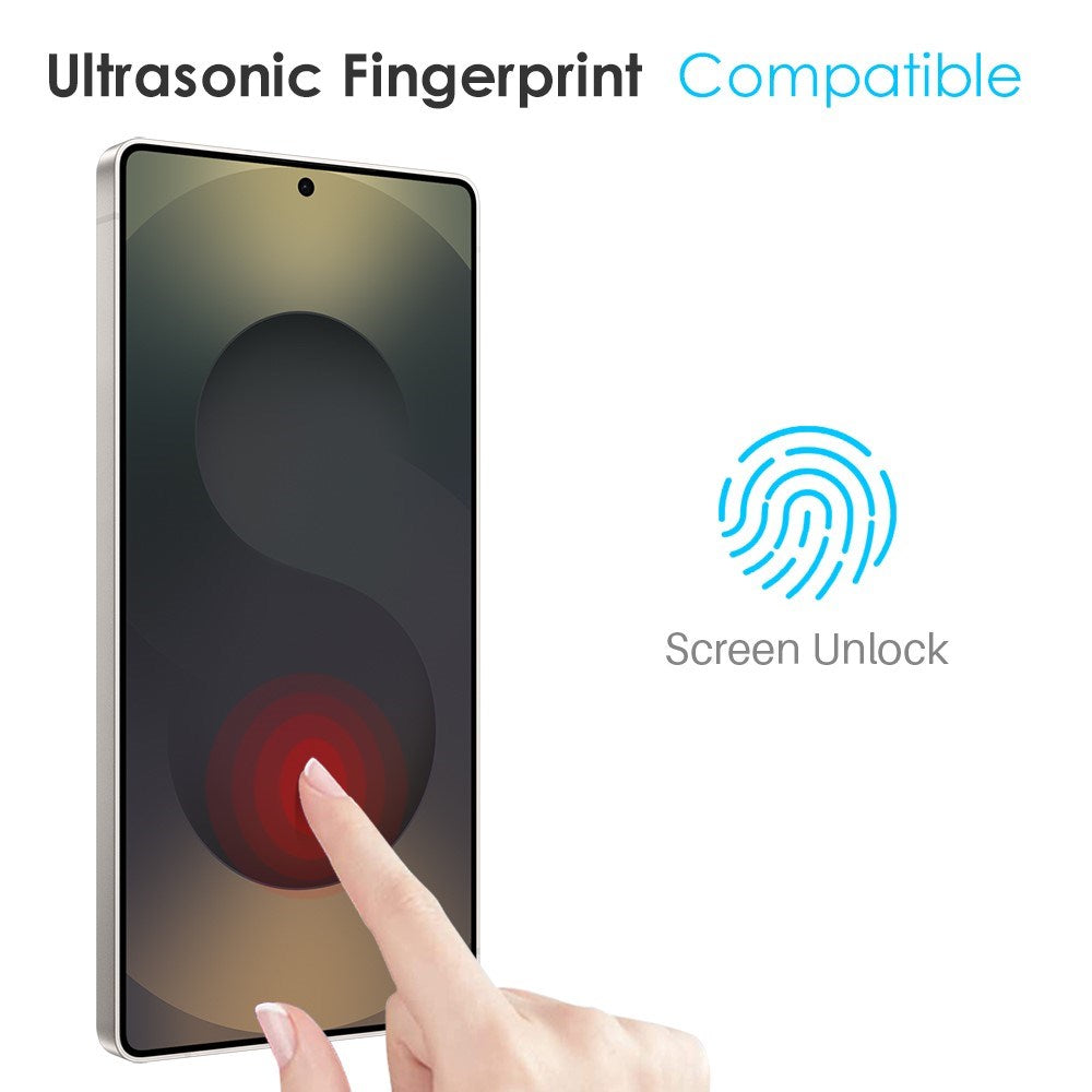 NORTHJO Samsung Galaxy S25 Ultra 2-i-1 Skyddspaket med Stötabsorberande Flexibelt Plast Skal & Härdat Skärmskyddsglas - Genomskinlig