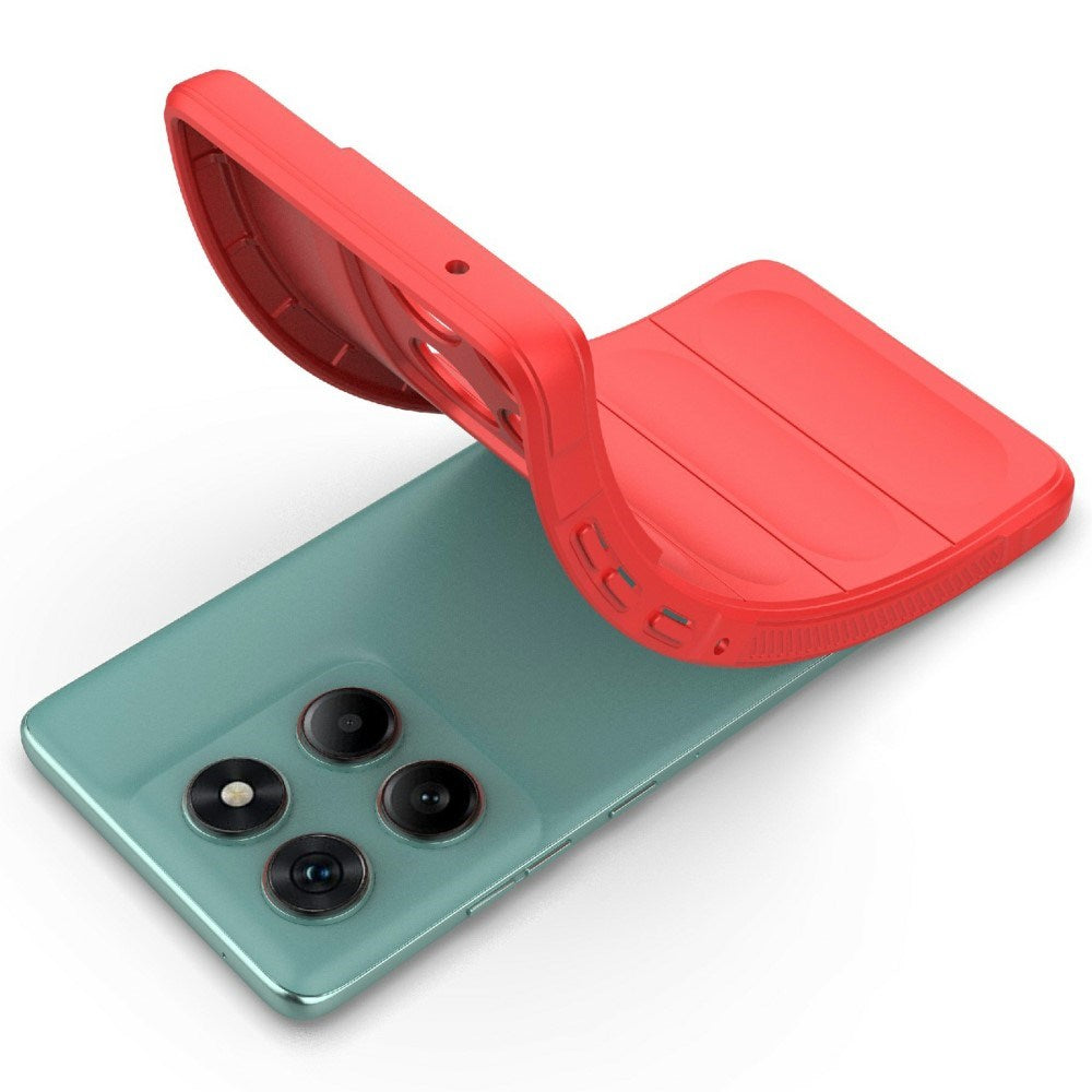 EIDERWOOD Motorola Edge 60 Fusion Flexibelt Plast Skal - Röd