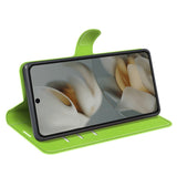 EIDERWOOD Google Pixel 10 Pro XL Konstläder Flip Fodral m. Korthållare & Ställfunktion - Grön