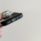 EIDERWOOD iPhone 16 Pro Max Retro Kamera Skal med Axelrem - Svart