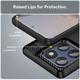 EIDERWOOD Motorola Edge 60 / Edge 60 Fusion Brushed Carbon Skal - Svart