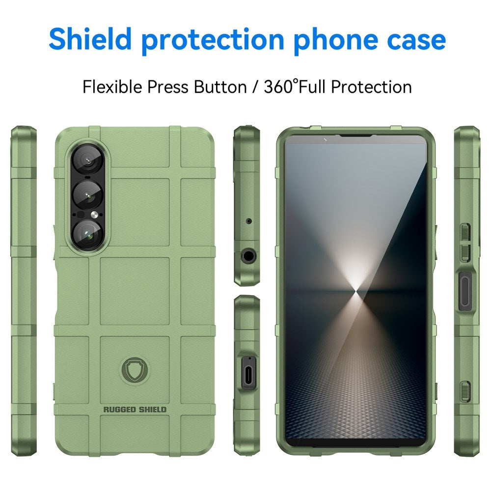 EIDERWOOD Sony Xperia 1 VII Rugged Shield Hantverkar Skal - Grön