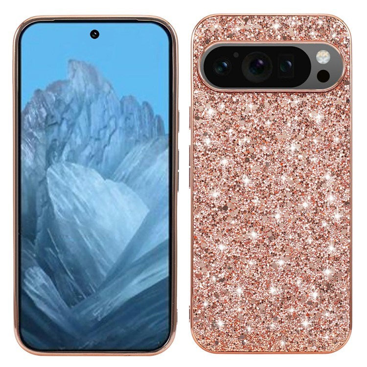 EIDERWOOD Google Pixel 10 / 10 Pro Glitter Skal - Rose Gold
