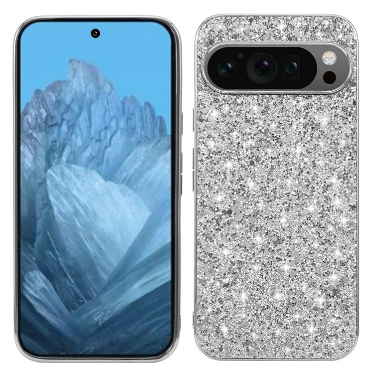EIDERWOOD Google Pixel 10 / 10 Pro Glitter Skal - Silver