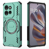 Motorola Edge 60 Neo / Edge 50 Neo / ThinkPhone 25 EIDERWOOD Hantverkare Skal – MagSafe Kompatibelt – Grön