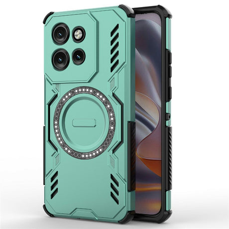 Motorola Edge 60 Neo / Edge 50 Neo / ThinkPhone 25 EIDERWOOD Hantverkare Skal – MagSafe Kompatibelt – Grön