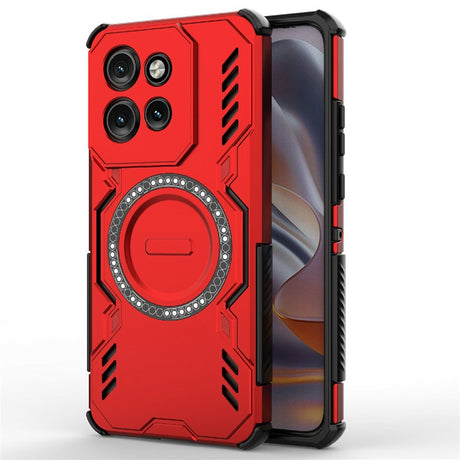 Motorola Edge 60 Neo / Edge 50 Neo / ThinkPhone 25 EIDERWOOD Hantverkare Skal – MagSafe Kompatibelt – Röd