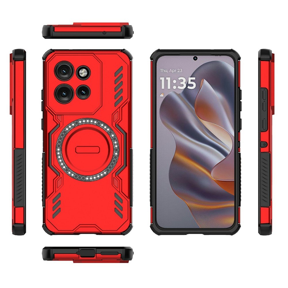 Motorola Edge 60 Neo / Edge 50 Neo / ThinkPhone 25 EIDERWOOD Hantverkare Skal – MagSafe Kompatibelt – Röd