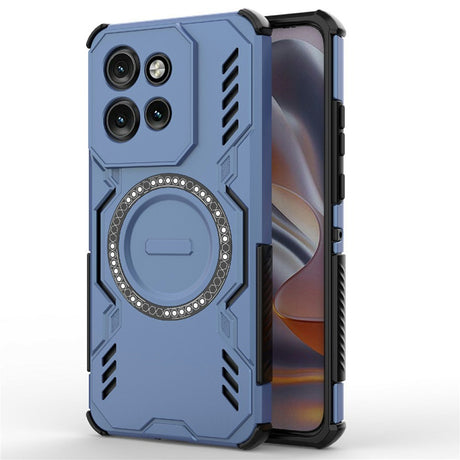 Motorola Edge 60 Neo / Edge 50 Neo / ThinkPhone 25 EIDERWOOD Hantverkare Skal – MagSafe Kompatibelt – Blå