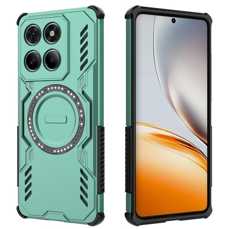 EIDERWOOD Motorola Edge 60 / Edge 60 Fusion Hybrid Plast Skal m. Värmeavledning - Grön