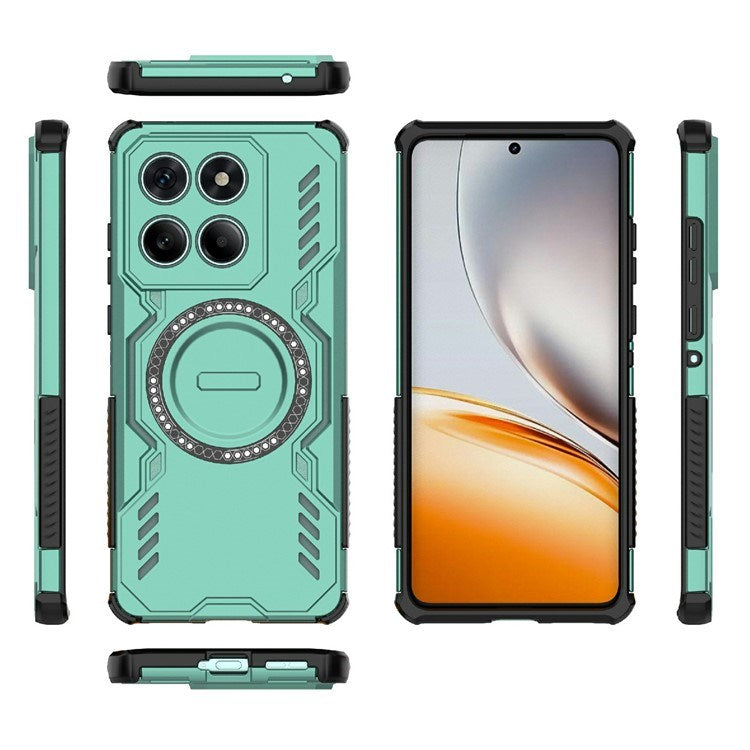 EIDERWOOD Motorola Edge 60 / Edge 60 Fusion Hybrid Plast Skal m. Värmeavledning - Grön