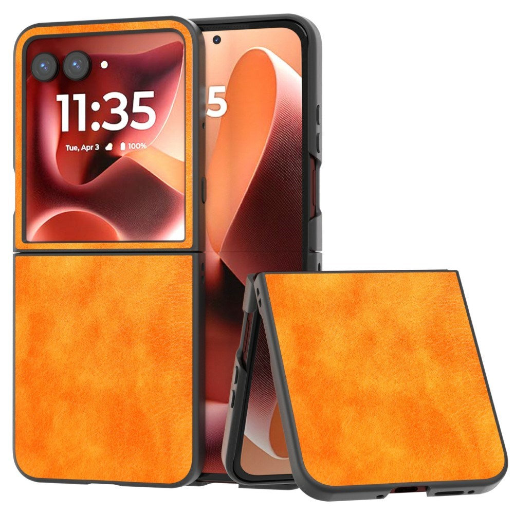 EIDERWOOD Motorola Razr 60 Ultra Konstläder Skal - Orange