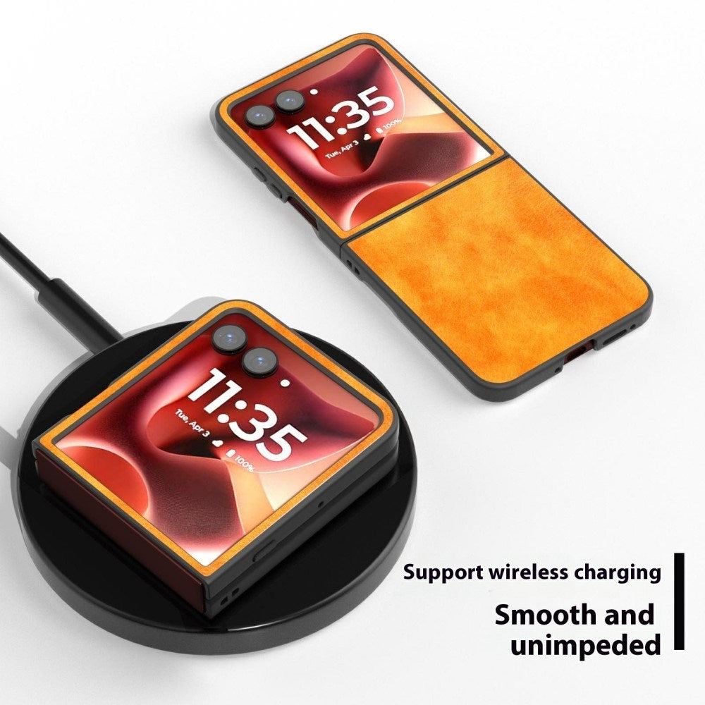 EIDERWOOD Motorola Razr 60 Ultra Konstläder Skal - Orange