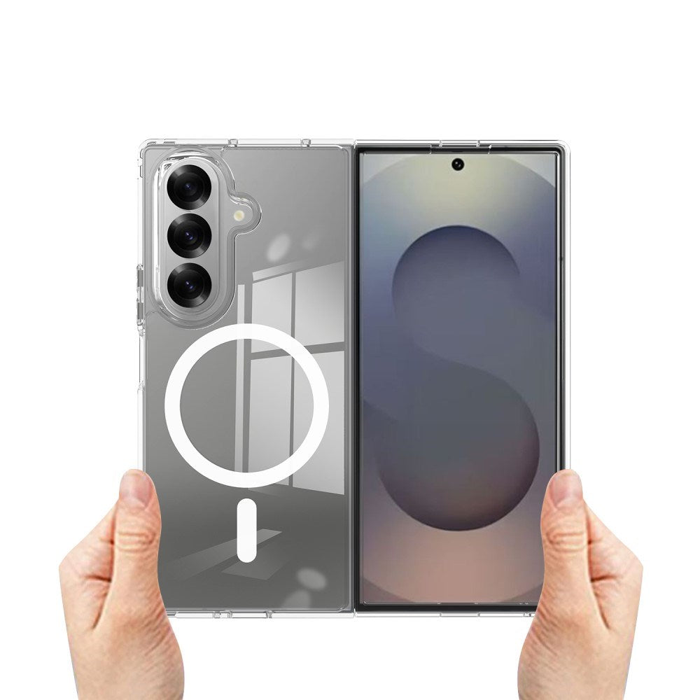 EIDERWOOD Samsung Galaxy Z Fold7 Hybrid Plast Skal - MagSafe Kompatibel - Genomskinlig