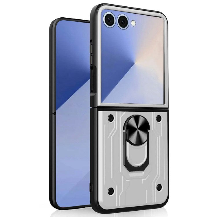 EIDERWOOD Samsung Galaxy Z Flip7 Hybrid Hantverkar Skal m. Kickstand - Vit