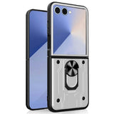 EIDERWOOD Samsung Galaxy Z Flip7 Hybrid Hantverkar Skal m. Kickstand - Vit