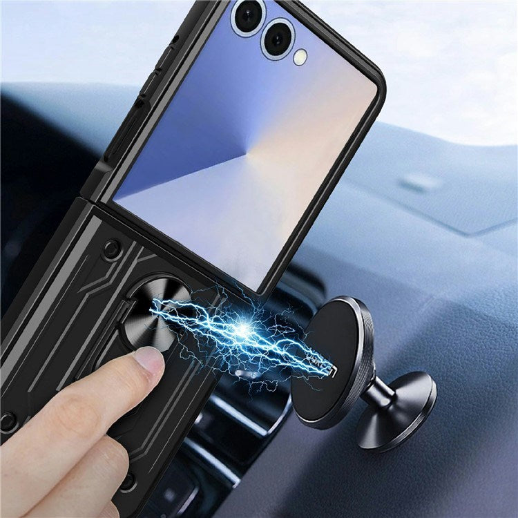 EIDERWOOD Samsung Galaxy Z Flip7 Hybrid Hantverkar Skal m. Kickstand - Röd