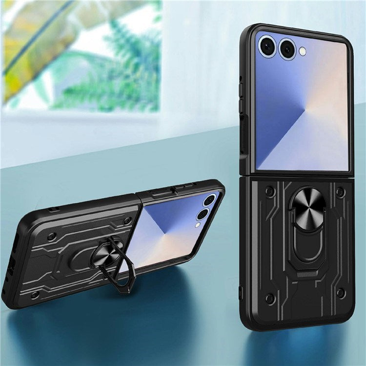 EIDERWOOD Samsung Galaxy Z Flip7 Hybrid Hantverkar Skal m. Kickstand - Blå