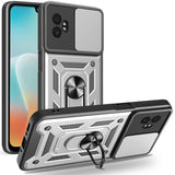 EIDERWOOD Samsung Galaxy Xcover 7 Pro Hybrid Hantverkare Skal med Kickstand & Kamerareglage - Silver
