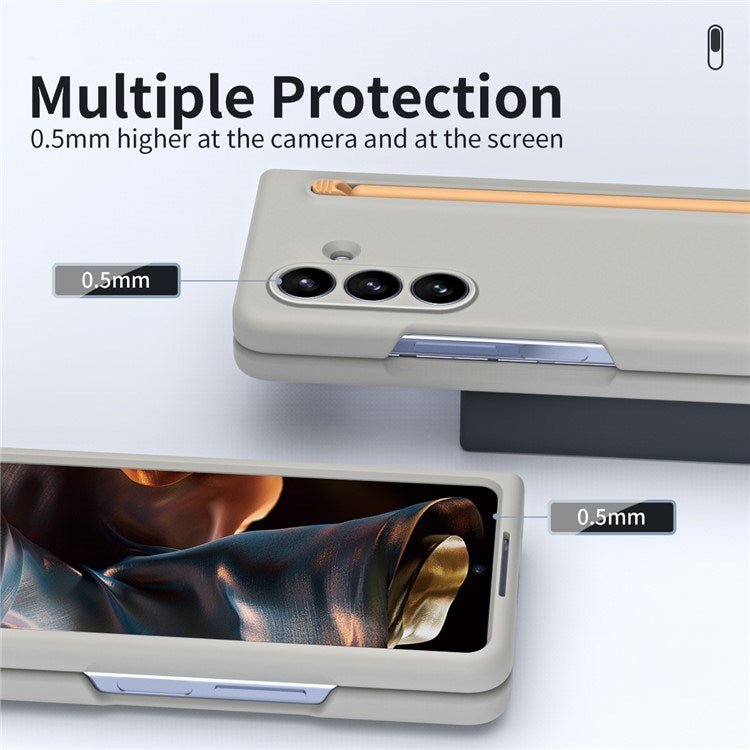 EIDERWOOD Samsung Galaxy Z Fold7 Hård Plast Skal m. Stylus - Ljusgrå