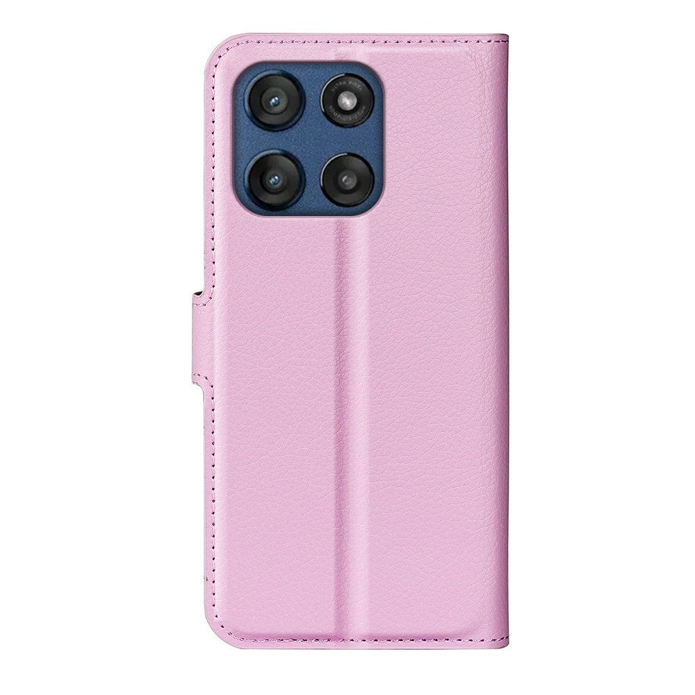 Motorola Moto G Stylus 5G (2025) EIDERWOOD Konstläder Flip Fodral med Korthållare & Ställfunktion - Rosa
