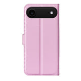 EIDERWOOD iPhone Air Litchi Fodral med Inbyggd Korthållare & Stativfunktion - Rosa