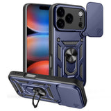 EIDERWOOD iPhone 17 Pro Hybrid Hantverkar Skal m. Kickstand & Cam Slider - Blå