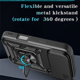 EIDERWOOD iPhone 17 Pro Hybrid Hantverkar Skal m. Kickstand & Cam Slider - Blå