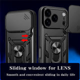 EIDERWOOD iPhone 17 Pro Hybrid Hantverkar Skal m. Kickstand & Cam Slider - Blå