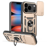 EIDERWOOD iPhone 17 Pro Max Hybrid Hantverkar Skal m. Kickstand & Cam Slider - Guld