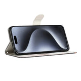 EIDERWOOD iPhone Air Konstläder Fodral m. Plånbok & Rem - Fjäril