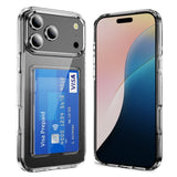 iPhone 18 Pro / 17 Pro EIDERWOOD Hybrid Plast Skal m. Kortficka - Genomskinlig