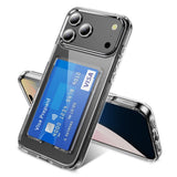 iPhone 18 Pro / 17 Pro EIDERWOOD Hybrid Plast Skal m. Kortficka - Genomskinlig