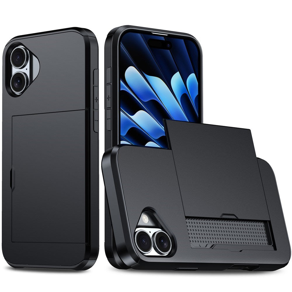 EIDERWOOD iPhone 17 Hybrid Skal med Korthållare - Svart