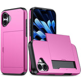 EIDERWOOD iPhone 17 Hybrid Skal med Korthållare - Rosa