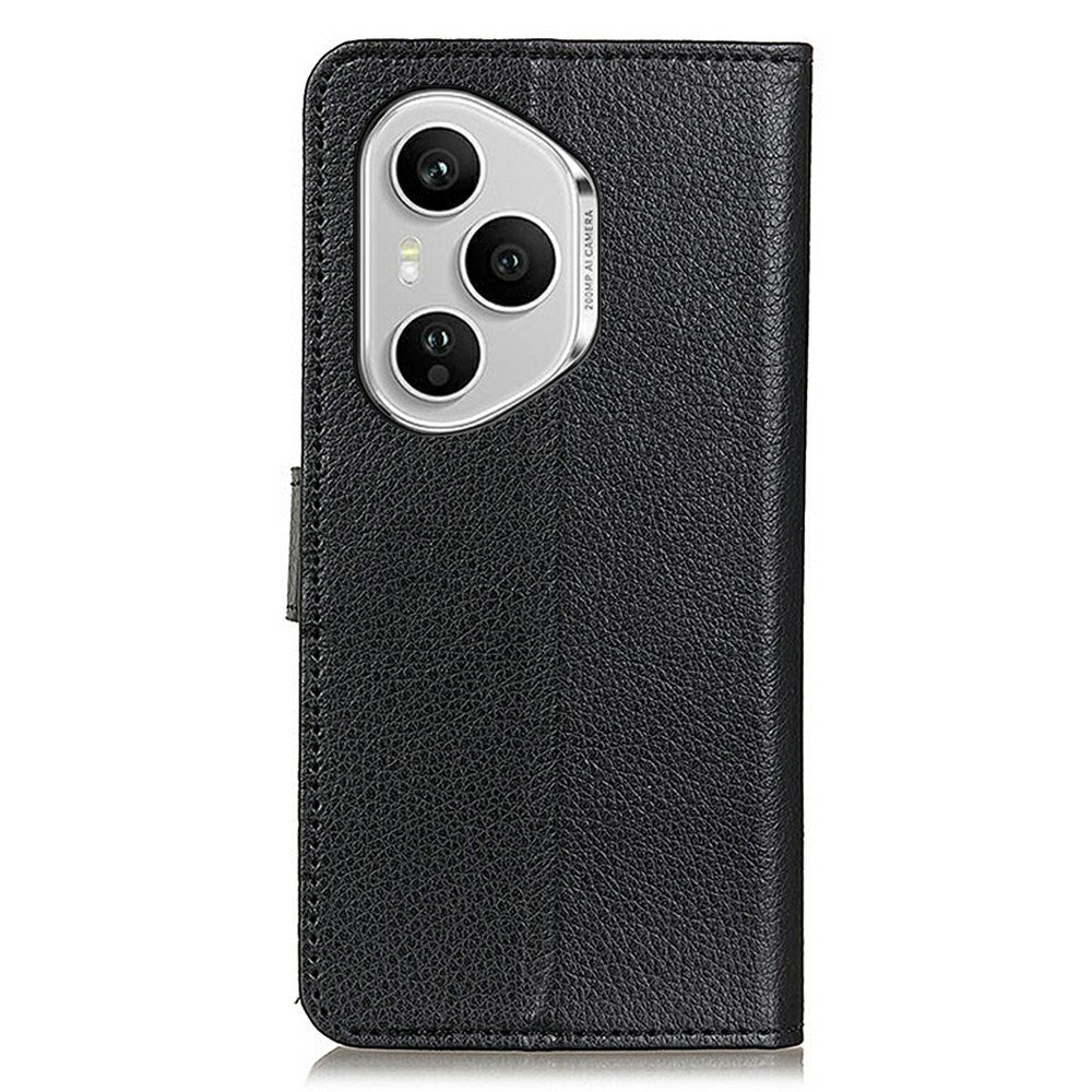 EIDERWOOD Honor 400 Pro Konstläder Flip Fodral m. Korthållare & Ställfunktion - Svart