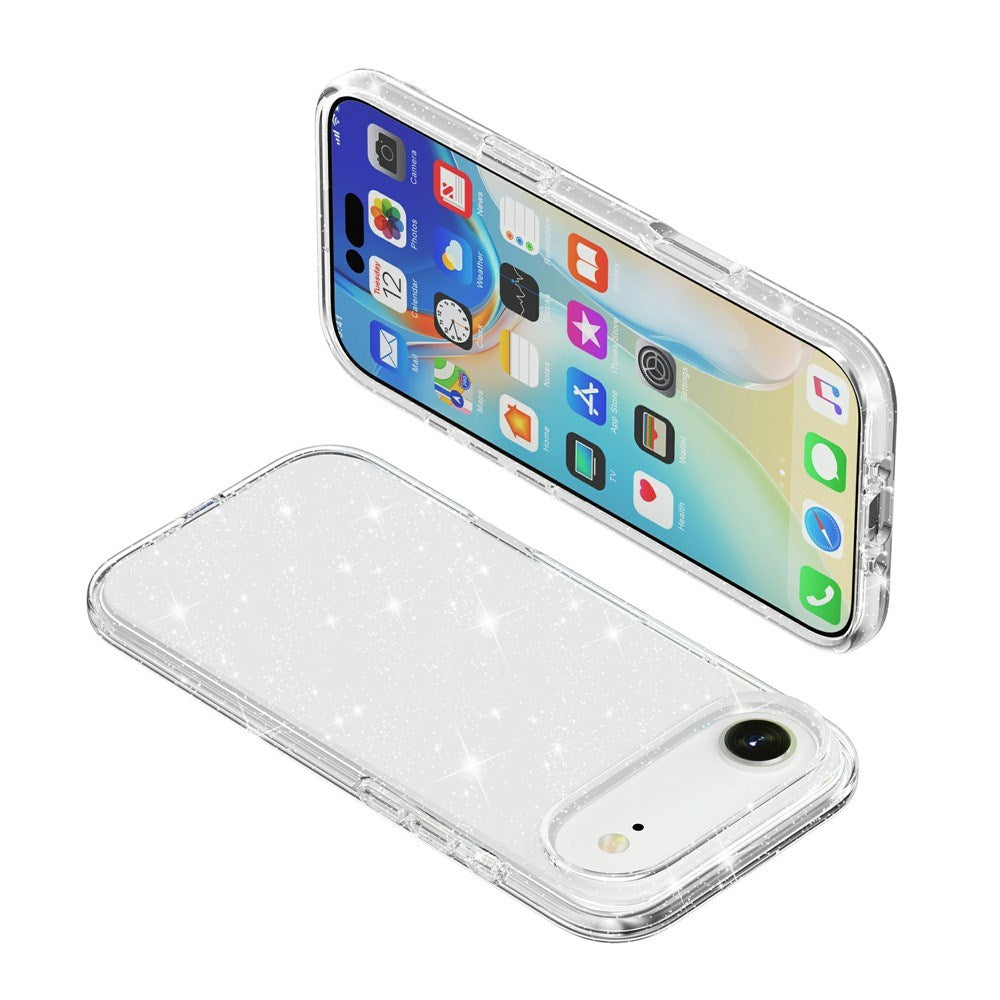 EIDERWOOD iPhone Air Hybrid Plast Skal - Vit Glitter