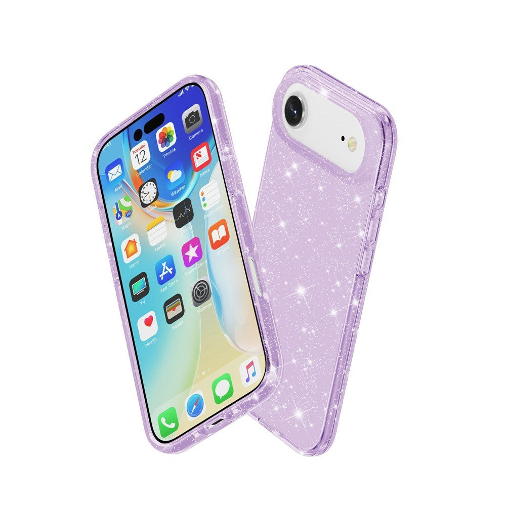 EIDERWOOD iPhone Air Hybrid Plast Skal - Lila Glitter