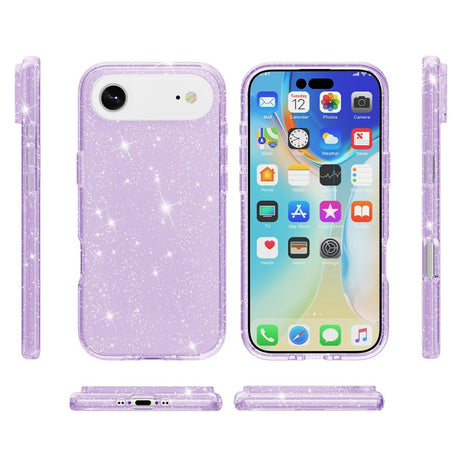 EIDERWOOD iPhone Air Hybrid Plast Skal - Lila Glitter