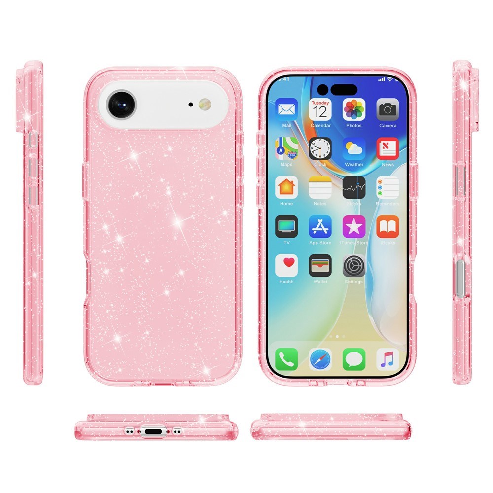 EIDERWOOD iPhone Air Hybrid Plast Skal - Rosa Glitter