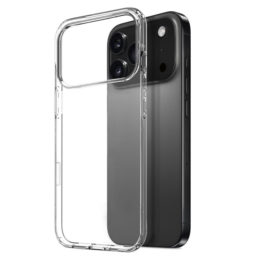 NORTHJO iPhone 17 Pro Max 3-i-1 Skyddspaket m. Flexibelt Plast Skal / Härdat Skärmskyddsglas / Kameralinsskyddsglas - Genomskinlig