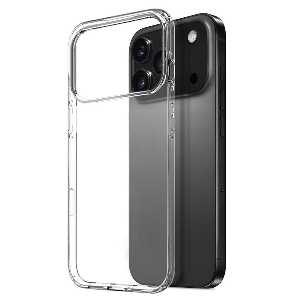 NORTHJO iPhone 17 Pro 2-i-1 Skyddspaket m. Flexibelt Plast Skal & Härdat Skärmskyddsglas - Genomskinlig