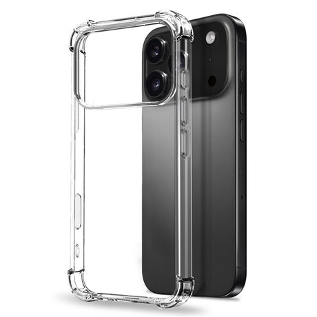 NORTHJO iPhone 17 Pro 3-i-1 Skyddspaket m. Stötabsorberande Flexibelt Plast Skal / Härdat Skärmskyddsglas / Kameralinsskyddsglas - Genomskinlig