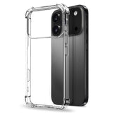 NORTHJO iPhone 17 Pro Max 3-i-1 Skyddspaket m. Stötabsorberande Flexibelt Plast Skal / Härdat Skärmskyddsglas / Kameralinsskyddsglas - Genomskinlig