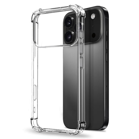 NORTHJO iPhone 17 Pro Max 3-i-1 Skyddspaket m. Stötabsorberande Flexibelt Plast Skal / Härdat Skärmskyddsglas / Kameralinsskyddsglas - Genomskinlig